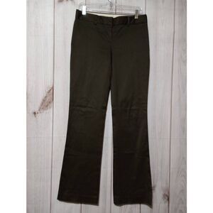 Theory Pants Ladies 6 Green Chino Straight Leg‎